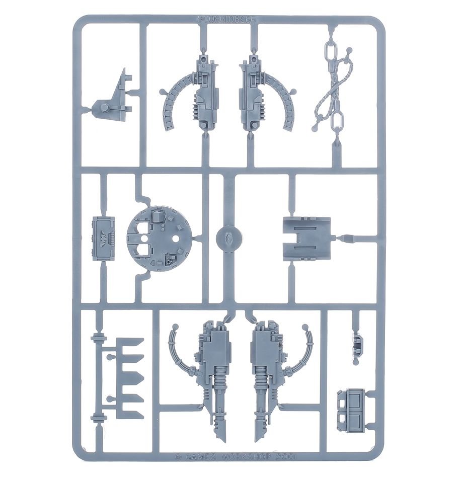 Space Marines: Razorback sprue contents - Loaded Dice
