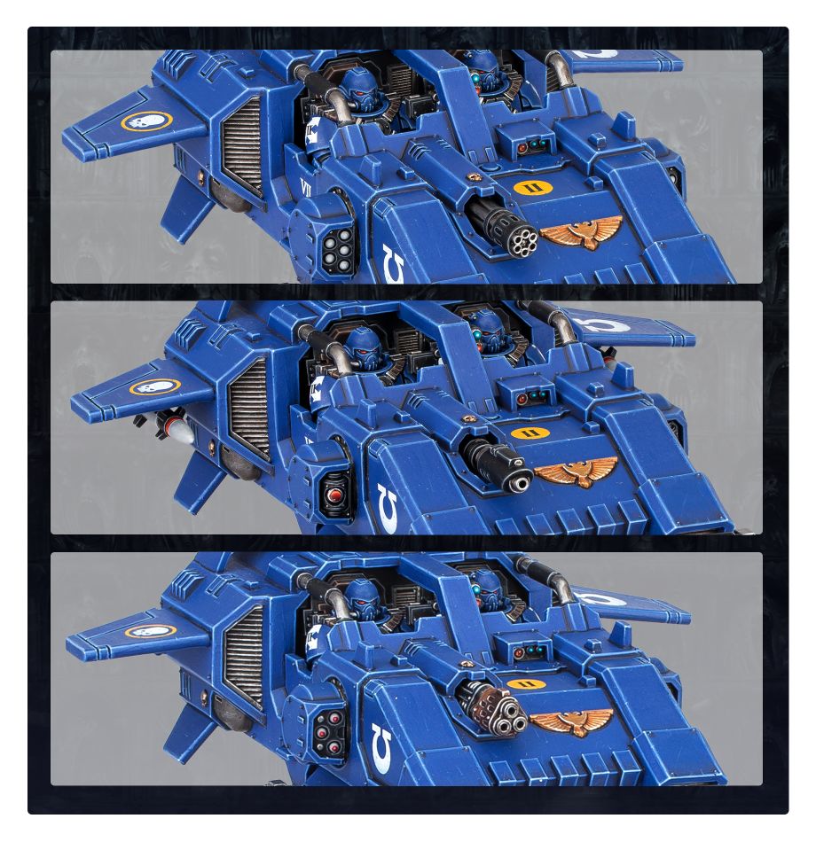 Space Marines: Storm Speeder model detail - Loaded Dice