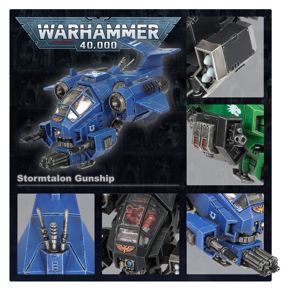 Space Marines: Stormhawk Interceptor model detail - Loaded Dice
