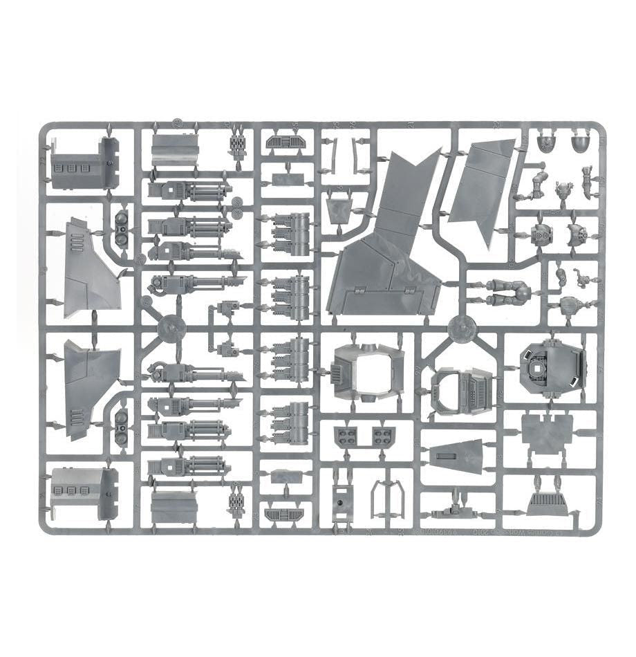 Space Marines Stormraven Gunship unpainted plastic sprue, frame 4 of 4