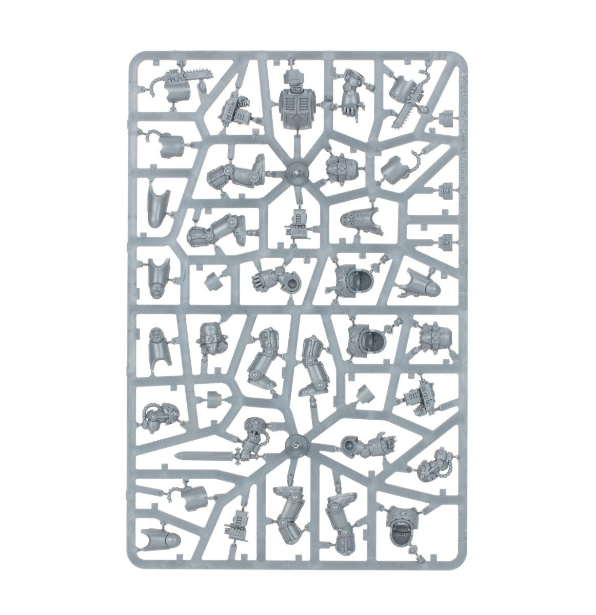 Space Marines Terminator Squad unpainted plastic sprue, frame 3 of 3