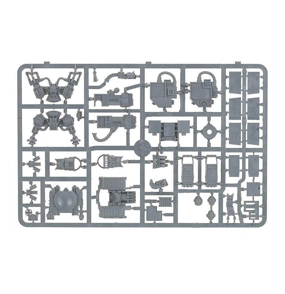 Space Marines: Venerable Dreadnought sprue contents - Loaded Dice
