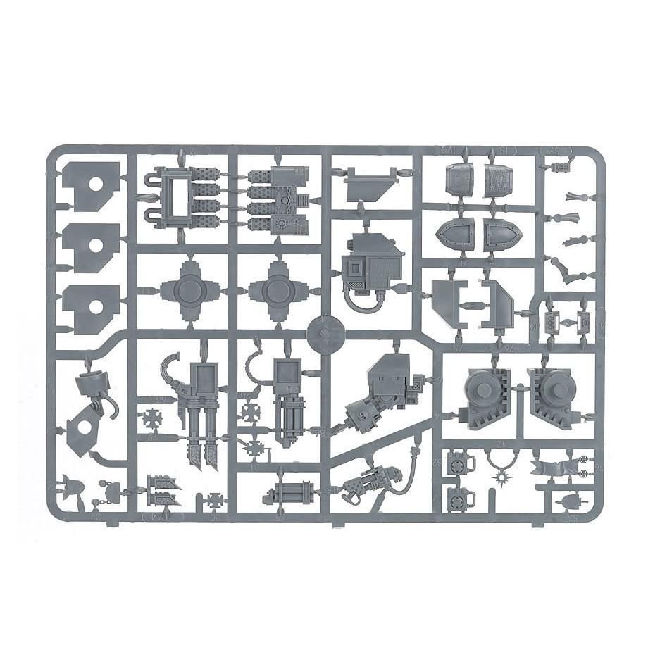 Space Marines: Venerable Dreadnought sprue contents - Loaded Dice