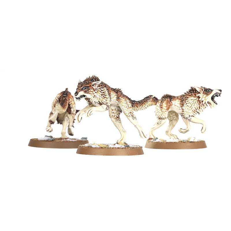 Space Wolves: Fenrisian Wolves painted miniature - Loaded Dice