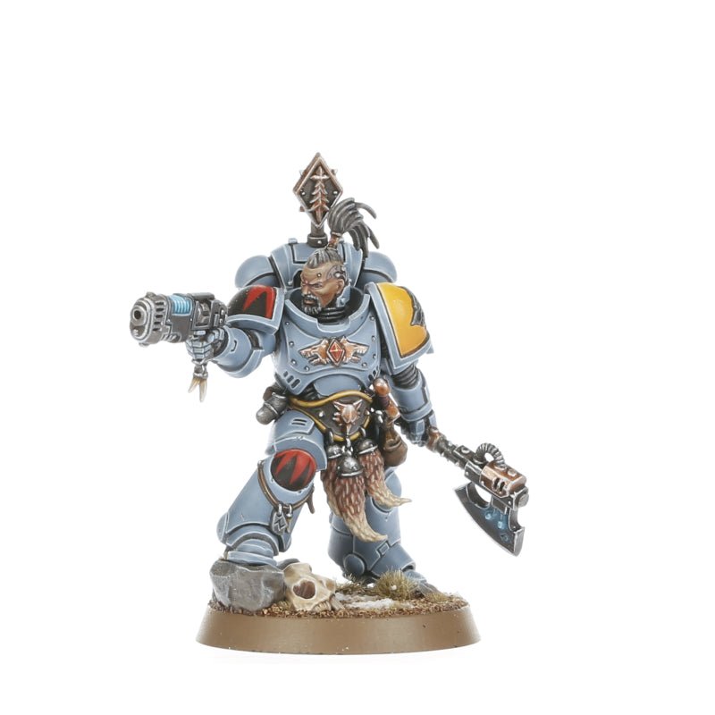 Space Wolves: Grey Hunters painted miniature - Loaded Dice