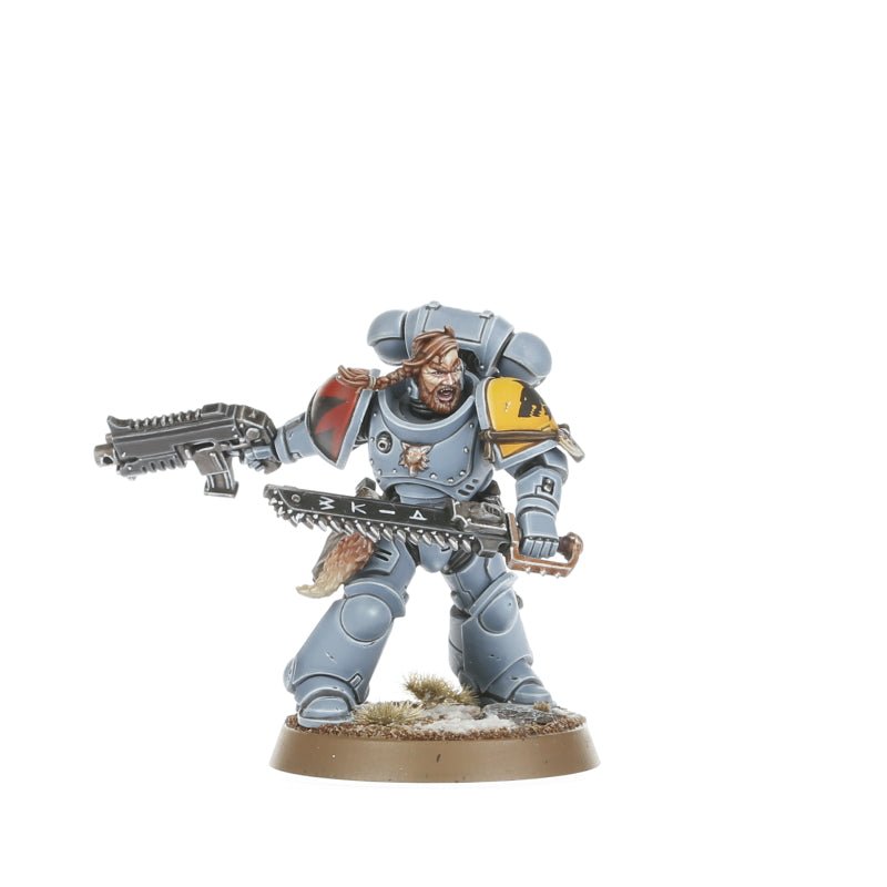 Space Wolves: Grey Hunters painted miniature - Loaded Dice