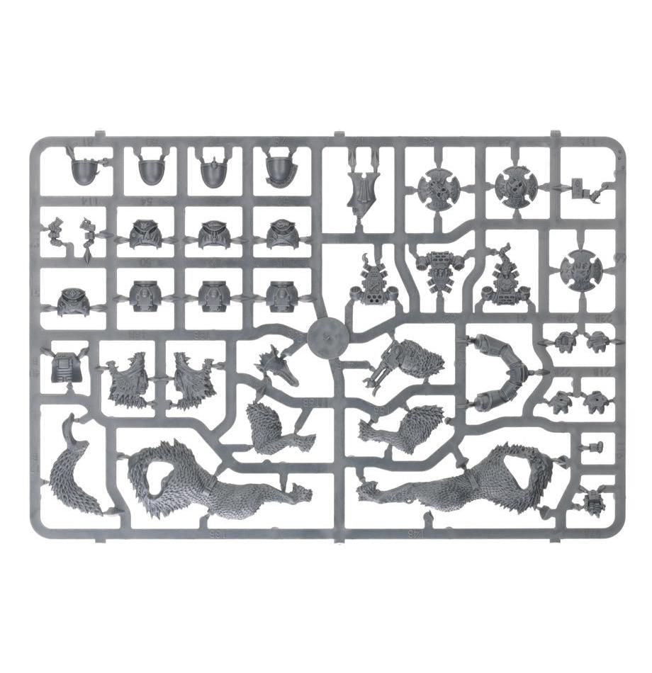 Space Wolves: Thunderwolf Cavalry sprue contents - Loaded Dice