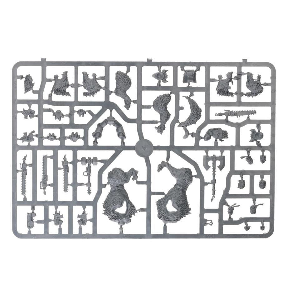 Space Wolves: Thunderwolf Cavalry sprue contents - Loaded Dice