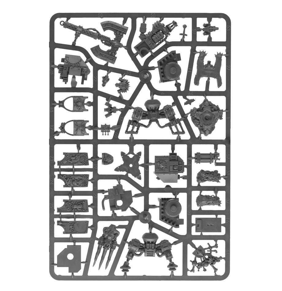 Space Wolves: Venerable Dreadnought sprue contents - Loaded Dice