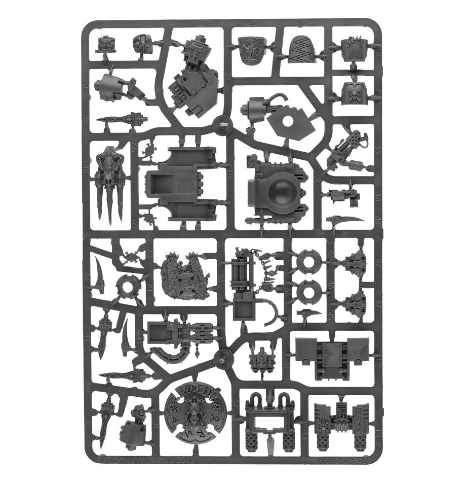 Space Wolves: Venerable Dreadnought sprue contents - Loaded Dice