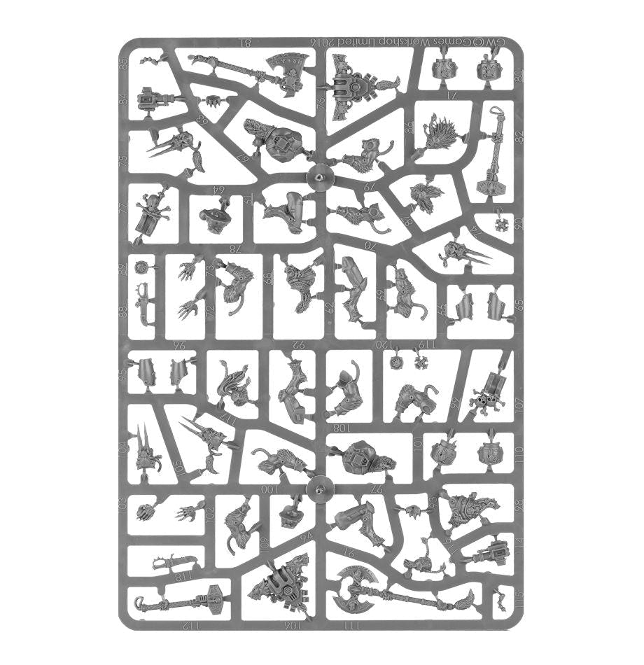 Space Wolves Wulfen unpainted plastic sprue, frame 2 of 3