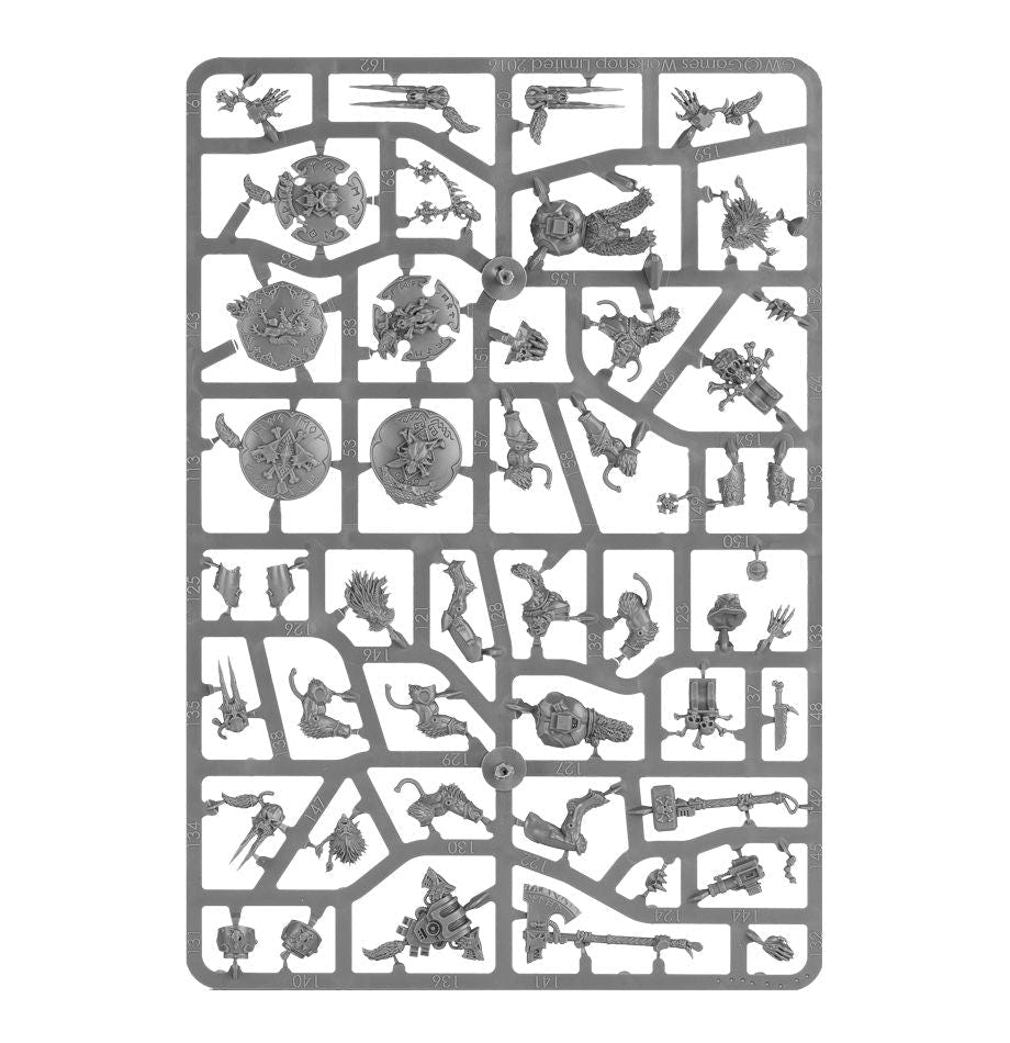Space Wolves Wulfen unpainted plastic sprue, frame 1 of 3