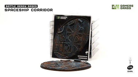 Gamers Grass Spaceship Corridor Oval Base - 170mm (x1) - Loaded Dice