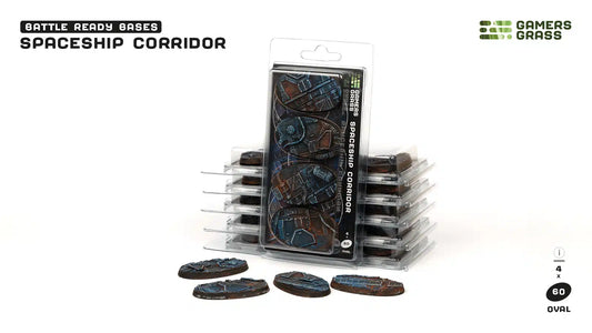 Gamers Grass Spaceship Corridor Oval Bases - 60mm (x4) - Loaded Dice