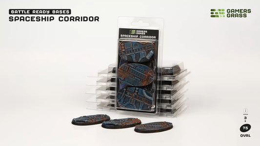 Gamers Grass Spaceship Corridor Oval Bases - 75mm (x3) - Loaded Dice