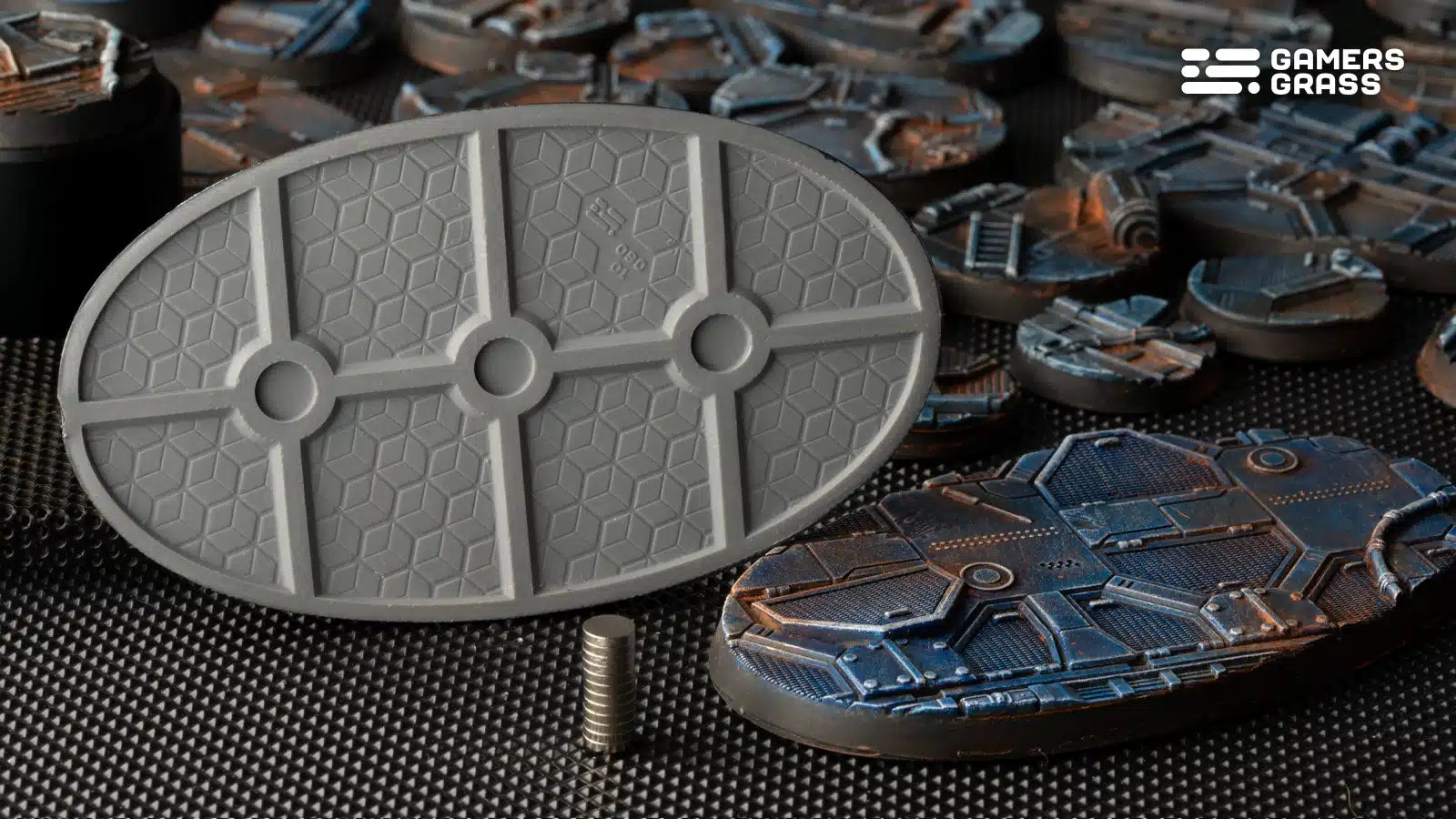 Gamers Grass Spaceship Corridor Oval Bases - 90mm (x2) - Loaded Dice