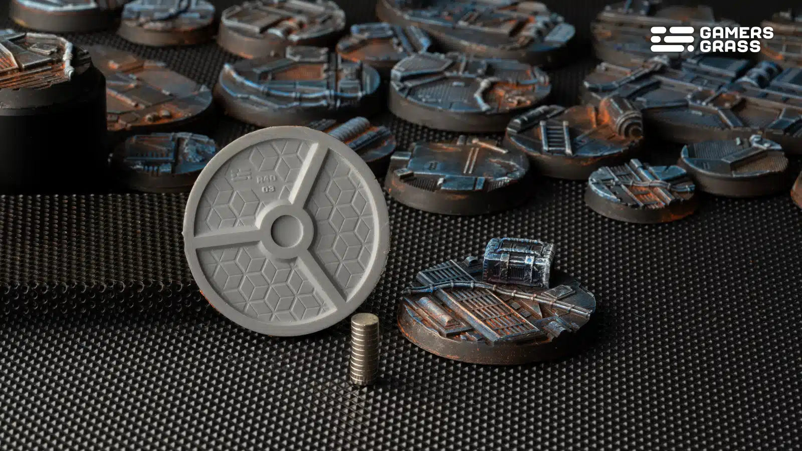 Battle Ready Bases Spaceship Corridor Round 40mm (x5) - Loaded Dice Barry Vale of Glamorgan CF64 3HD