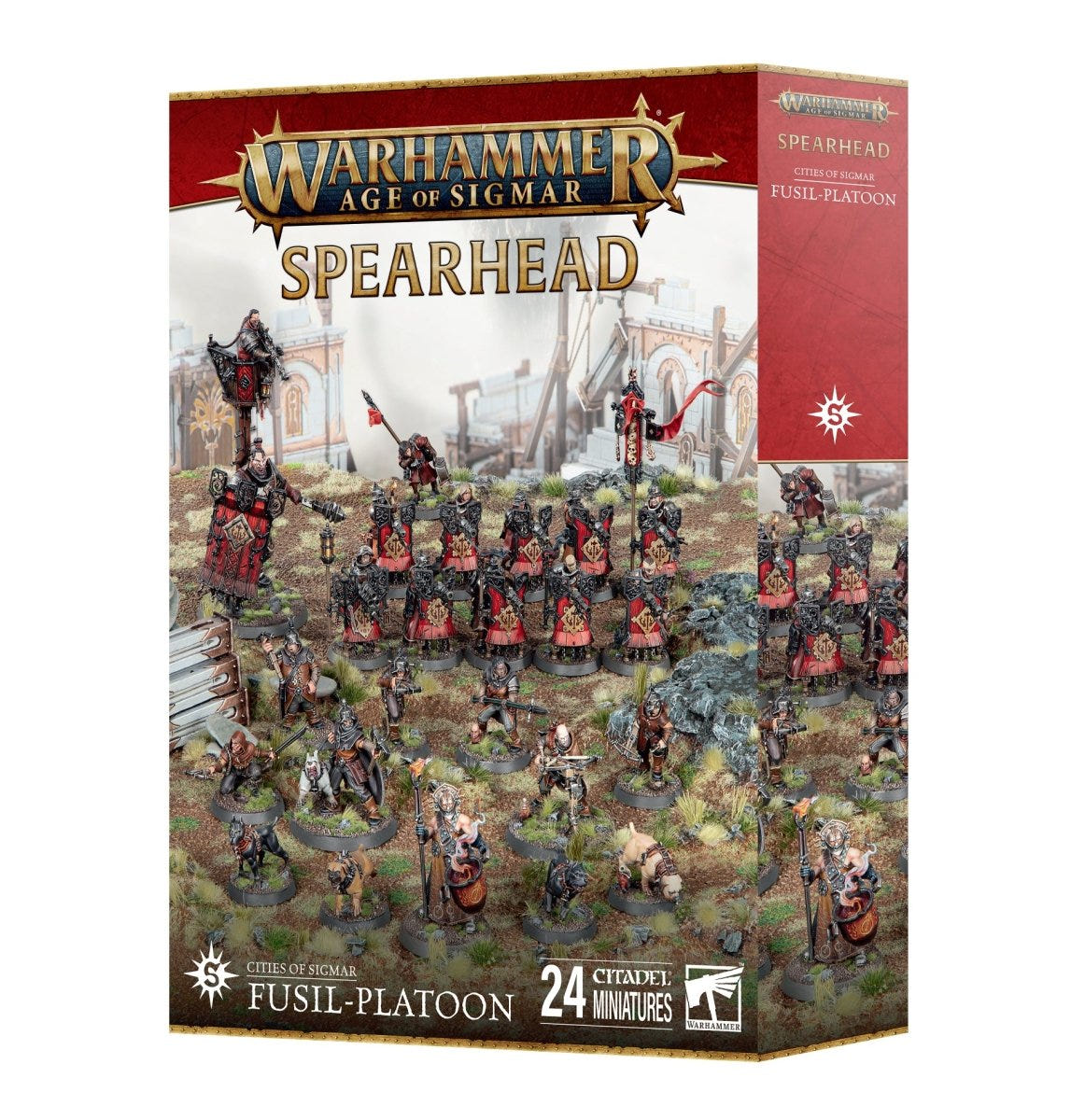 Games Workshop Spearhead Cities of Sigmar Fusil-Platoon box, 24 Citadel miniatures