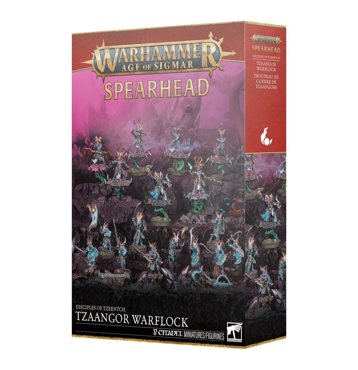 Games Workshop Age of Sigmar Spearhead: Disciples of Tzeentch Tzaangor Warflock box front