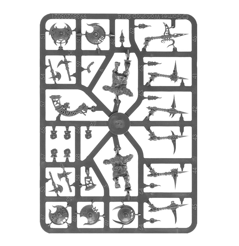Spearhead: Fyreslayers unpainted plastic sprue, frame 6 of 7