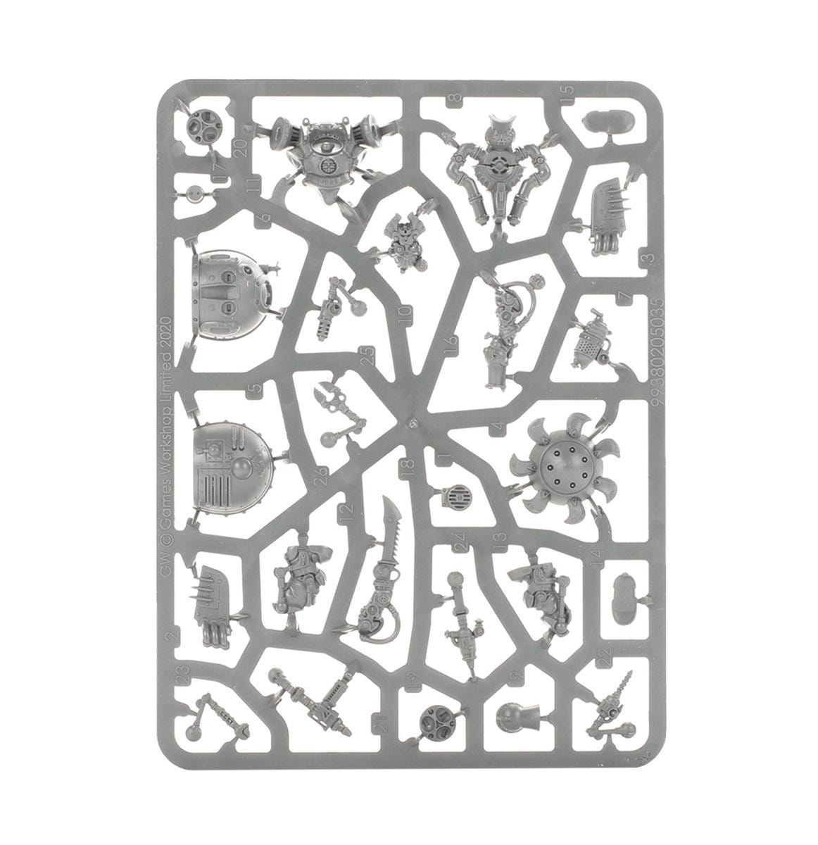 Spearhead: Kharadron Overlords Grundstok Trailblazers unpainted plastic sprue, frame 4 of 8