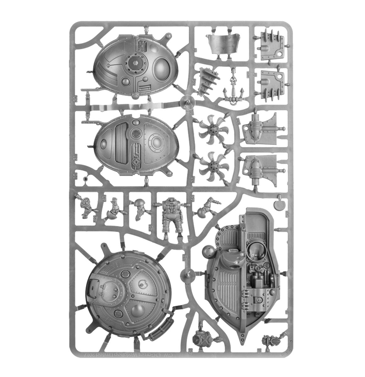 Spearhead: Kharadron Overlords Grundstok Trailblazers sprue contents - Loaded Dice