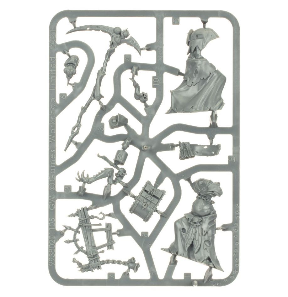 Spearhead: Maggotkin of Nurgle Bubonic Cell sprue contents - Loaded Dice