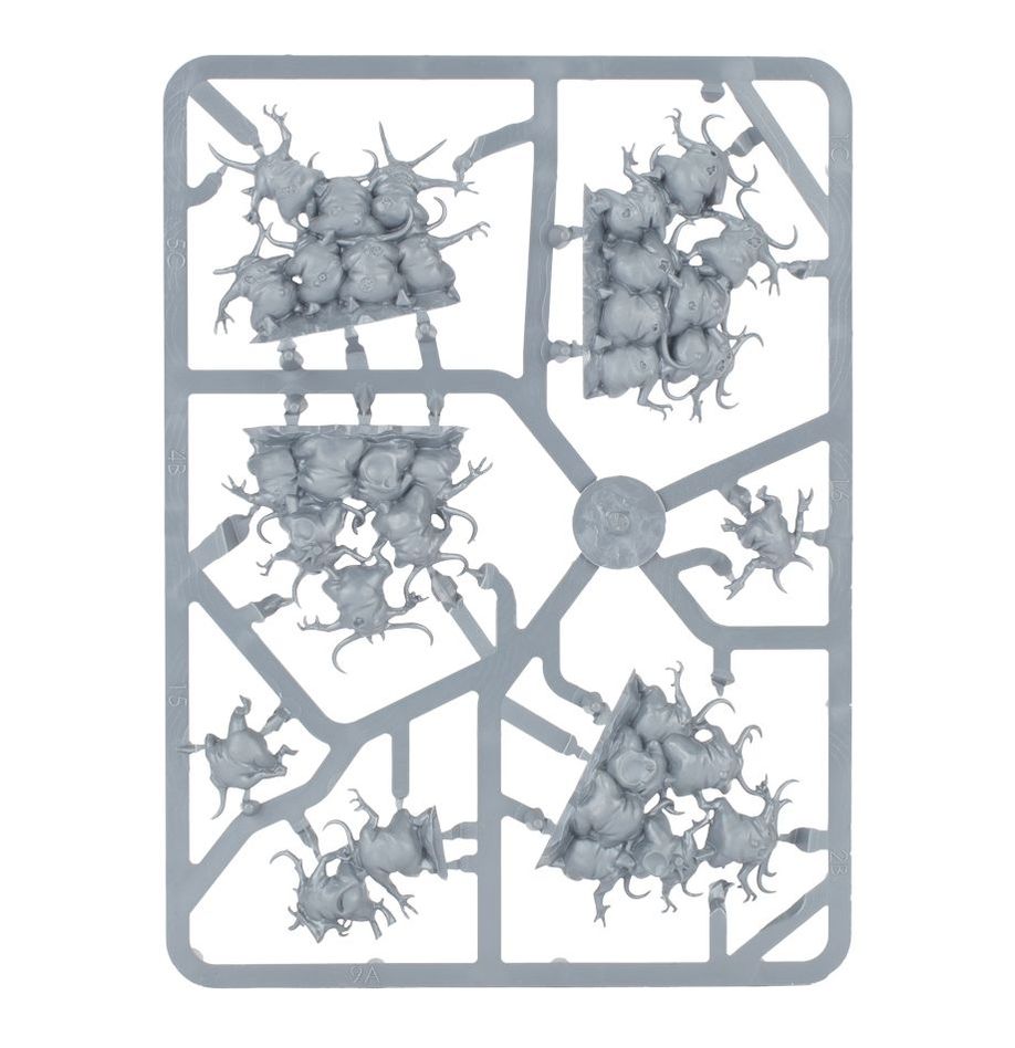 Spearhead: Maggotkin of Nurgle Bubonic Cell sprue contents - Loaded Dice