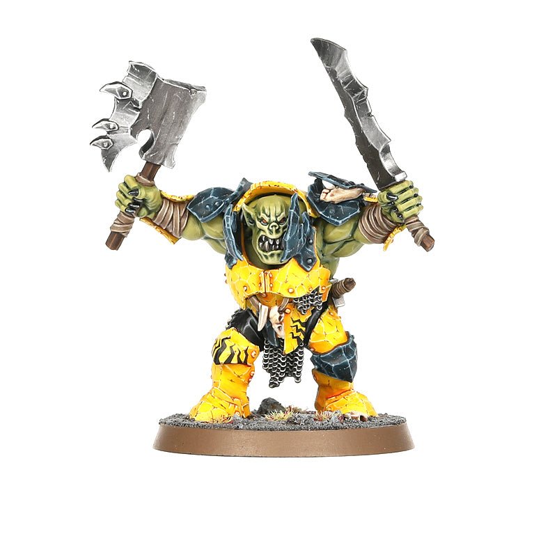 Spearhead: Orruk Warclans Ironjawz Bigmob painted miniature - Loaded Dice