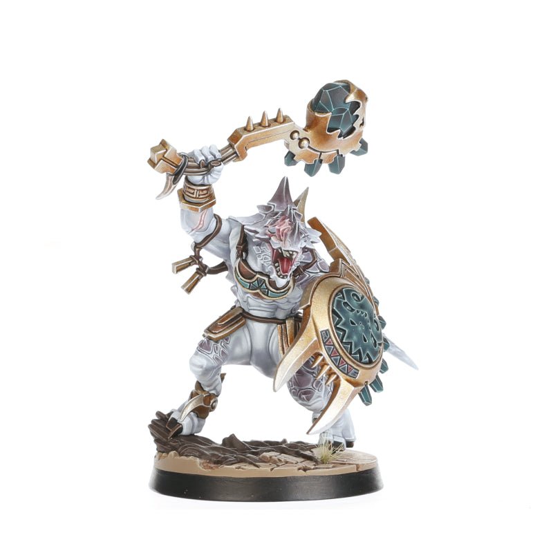 Spearhead: Seraphon Sunblooded Prowlers painted miniature - Loaded Dice