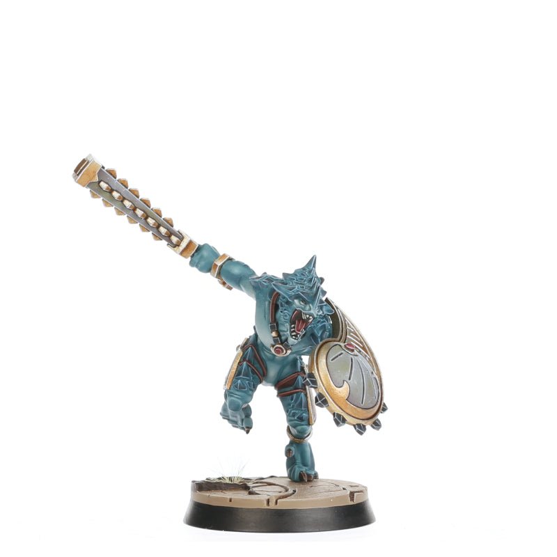 Spearhead: Seraphon Sunblooded Prowlers painted miniature - Loaded Dice