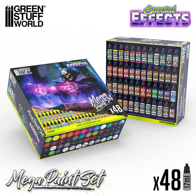 Green Stuff World Special Effects Mega Paint Set - Loaded Dice Barry Vale of Glamorgan CF64 3HD