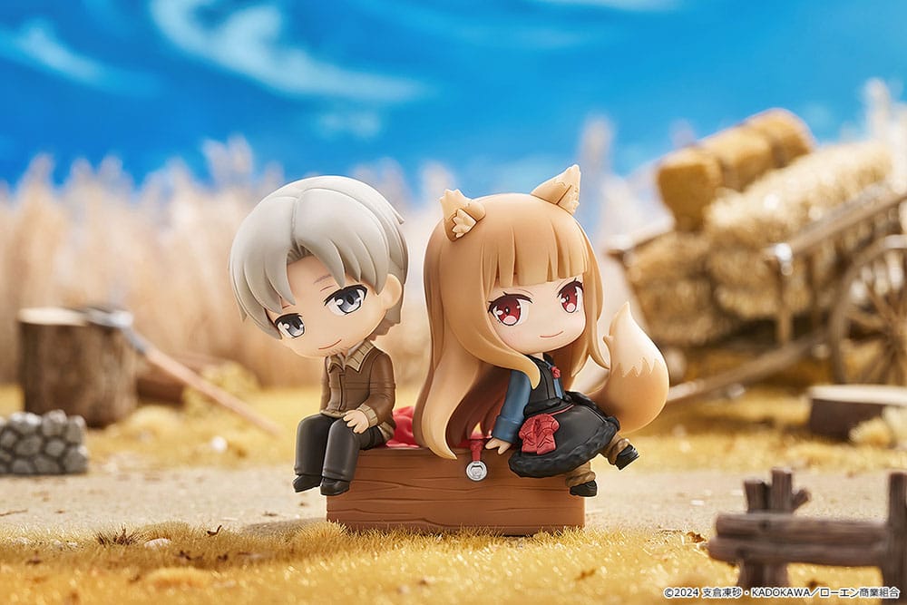 Mini Memory Lawrence and Holo in a countryside diorama scene, Spice and Wolf
