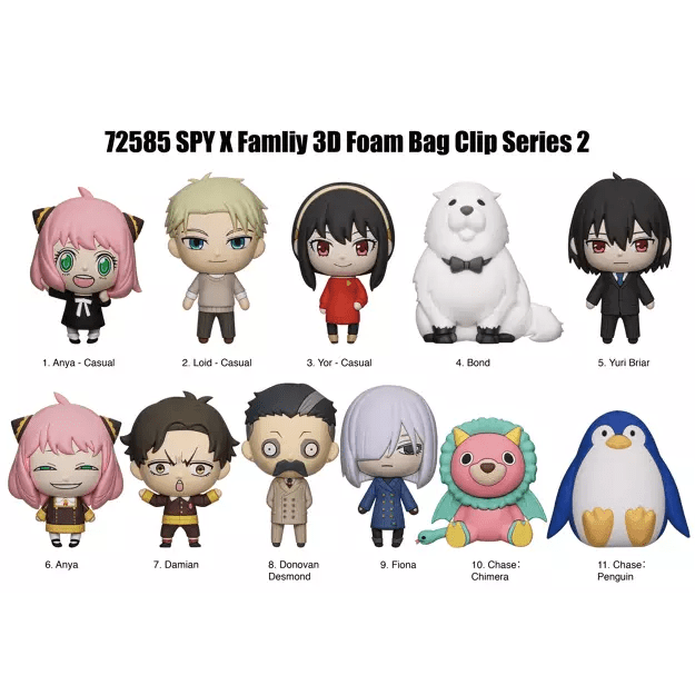Spy Family Series 2 Bag Clips - Loaded Dice