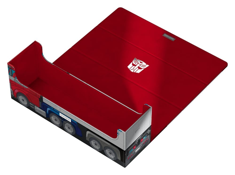 Squaroes Collectors Case 400 Transformers Optimus Prime truck, lid laid flat, empty compartment