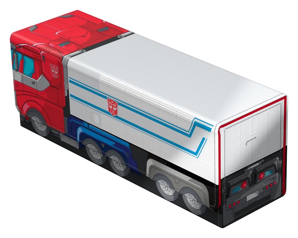 Squaroes Collectors Case 400 Transformers Optimus Prime truck, closed, view from the trailer end