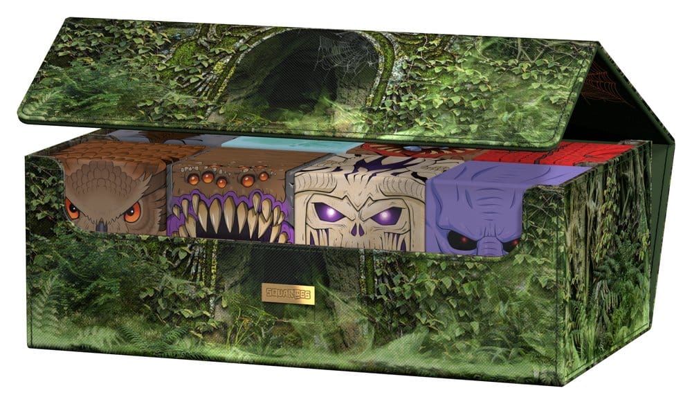 Squaroes Collectors Case 800 D&D Tomb of Annihilation, lid partly open with Squaroes inside