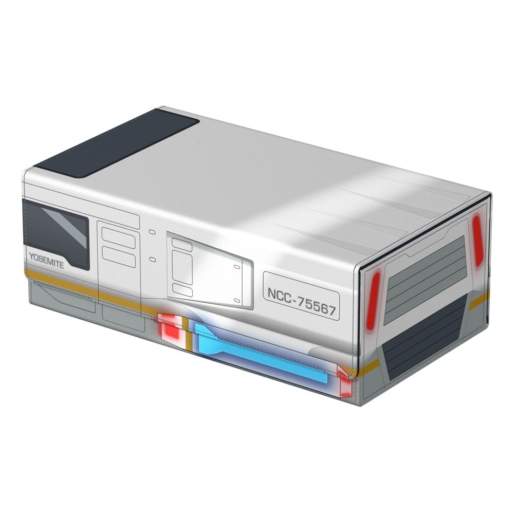 Squaroes Collectors Case 800 Star Trek Lower Decks Shuttlecraft Yosemite, closed, front view from the right