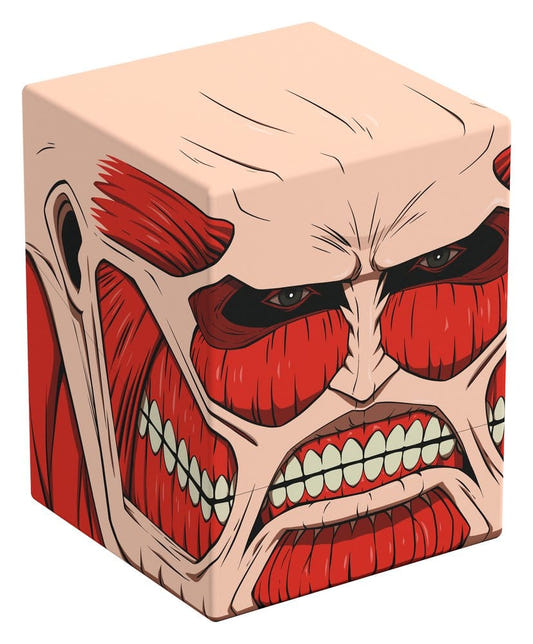 Squaroes Attack on Titan AOT006 Colossal Titan deck box, front view from the left