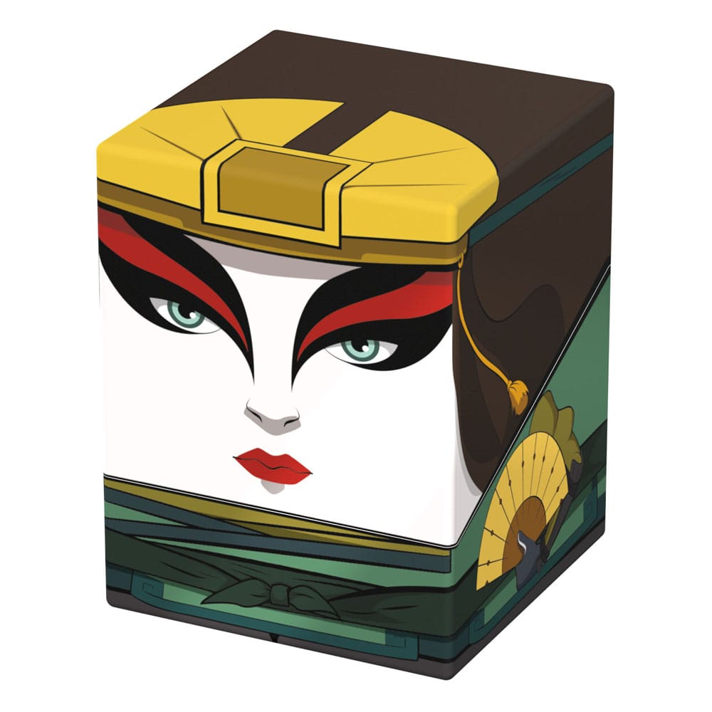 Squaroes Avatar: The Last Airbender AV012 Avatar Kyoshi deck box, front view from the right