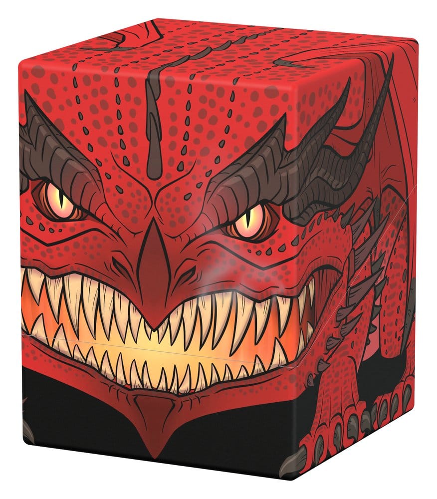 Squaroes Dungeons & Dragons DND008 Red Dragon deck box, front view from the right