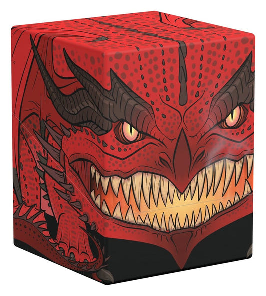 Squaroes Dungeons & Dragons DND008 Red Dragon deck box, front view from the left