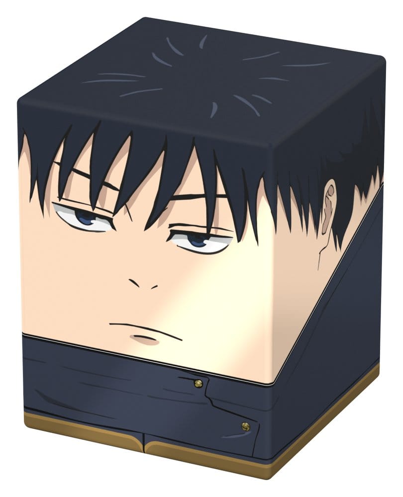 Squaroes Jujutsu Kaisen Megumi Fushiguro deck box, front corner view angled right