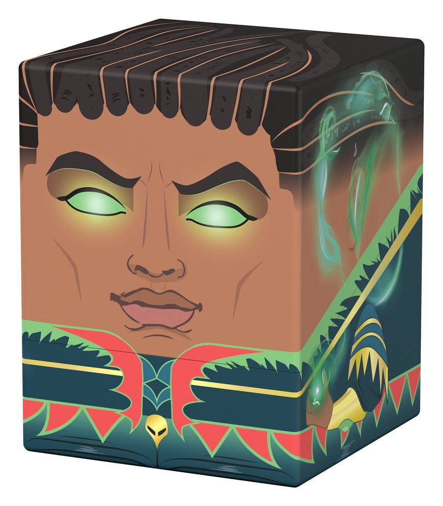 Squaroes Magic: The Gathering Professor Dellian Fel deck box, front corner view angled right