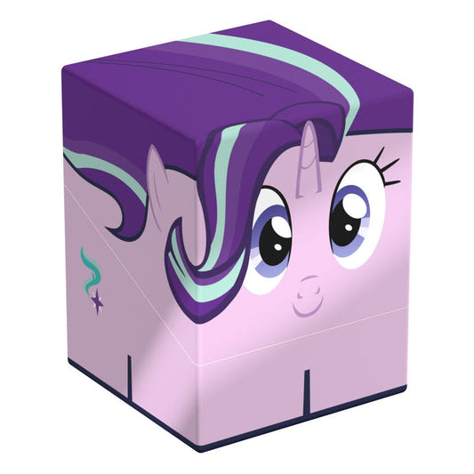 Squaroes My Little Pony Starlight Glimmer deck box, pink face and purple and teal mane, front corner view angled left