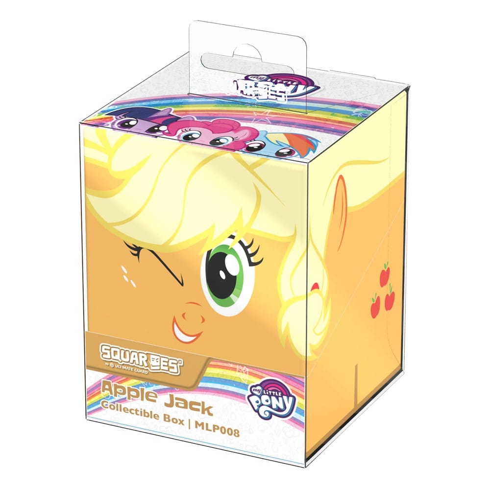 Squaroes My Little Pony Apple Jack deck box, in clear retail packaging, straight-on front view