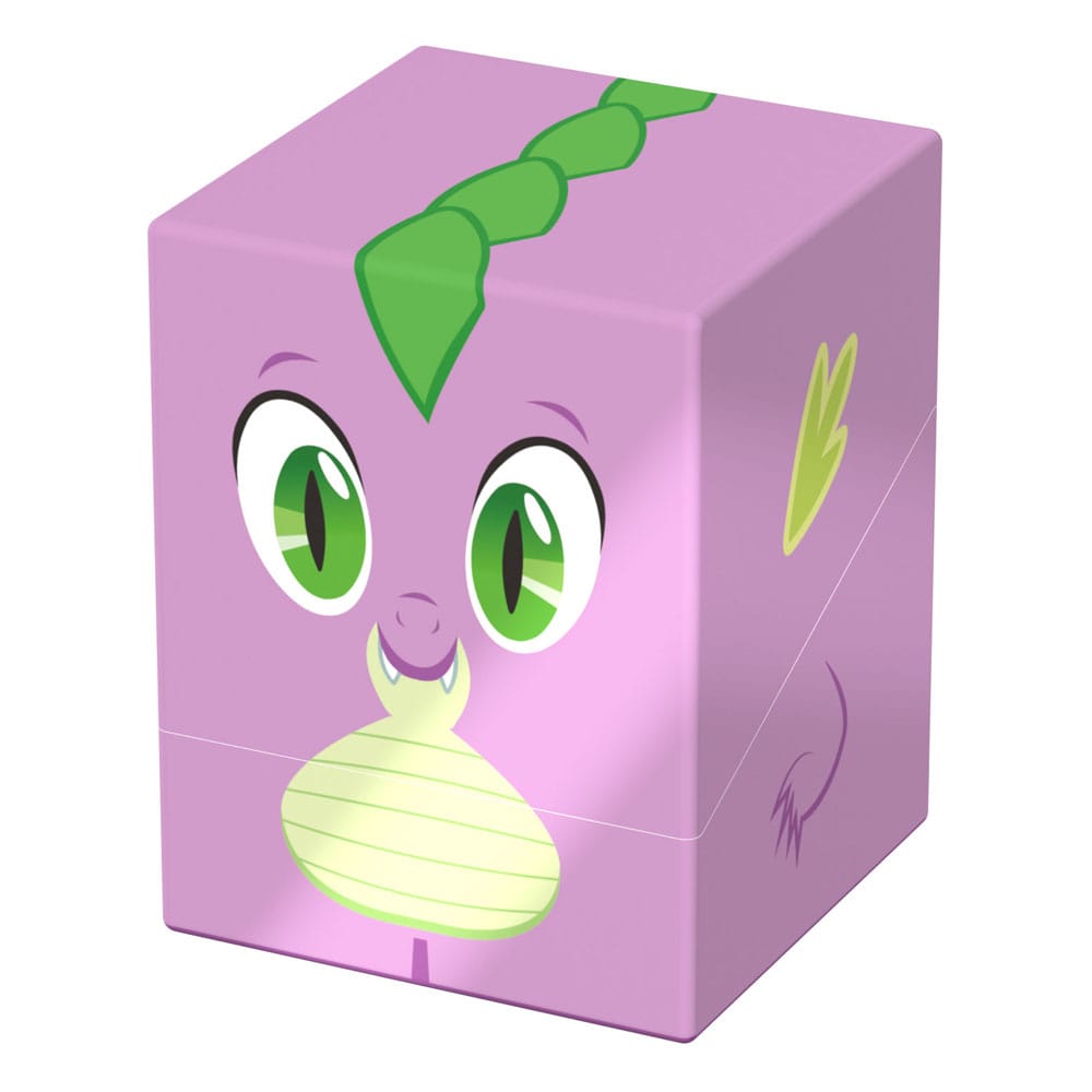 Squaroes My Little Pony Spike deck box, front corner view angled right