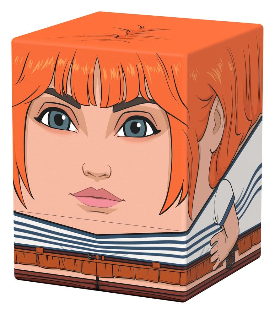 Squaroes One Piece Nami deck box, front corner view angled right