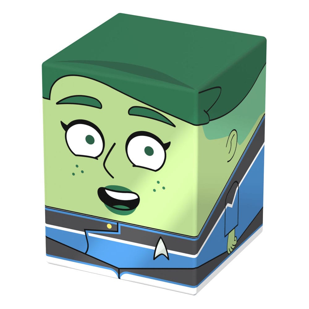 Squaroes Star Trek: Lower Decks D'Vana Tendi ST003 card box, front and right side view
