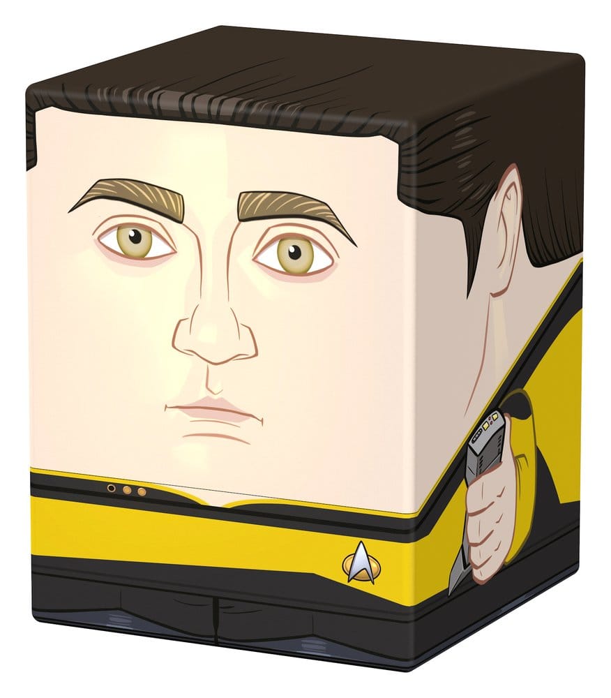 Squaroes Star Trek: TNG Data ST020 card box, front and right side view